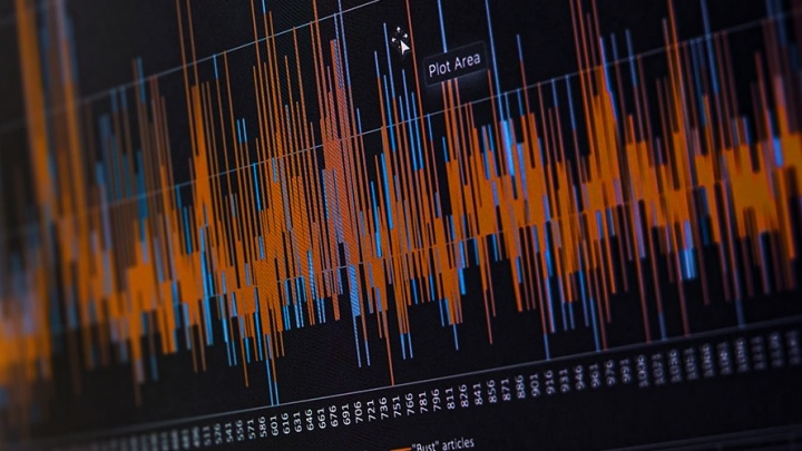 Data is plotted using a computer