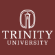 Trinity University Logo in white positioned over a maroon background - A placeholder image