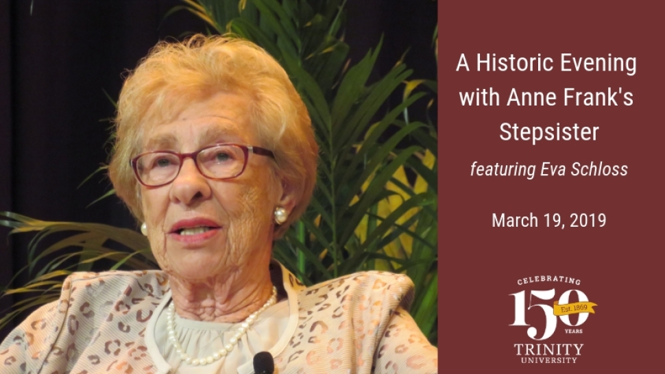 Stepsister of Anne Frank and Survivor of Auschwitz To Come to Trinity