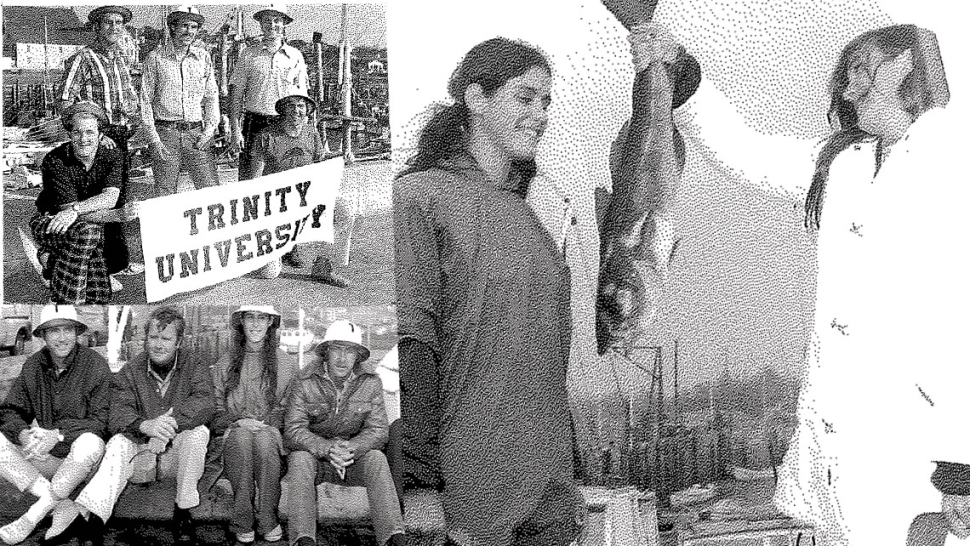 Collage of Trinity students in the tuna fishing tournaments