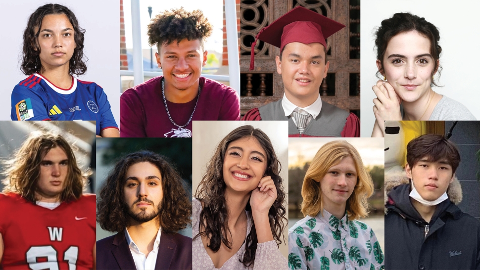 A collage of portraits of various students from the Class of 2027