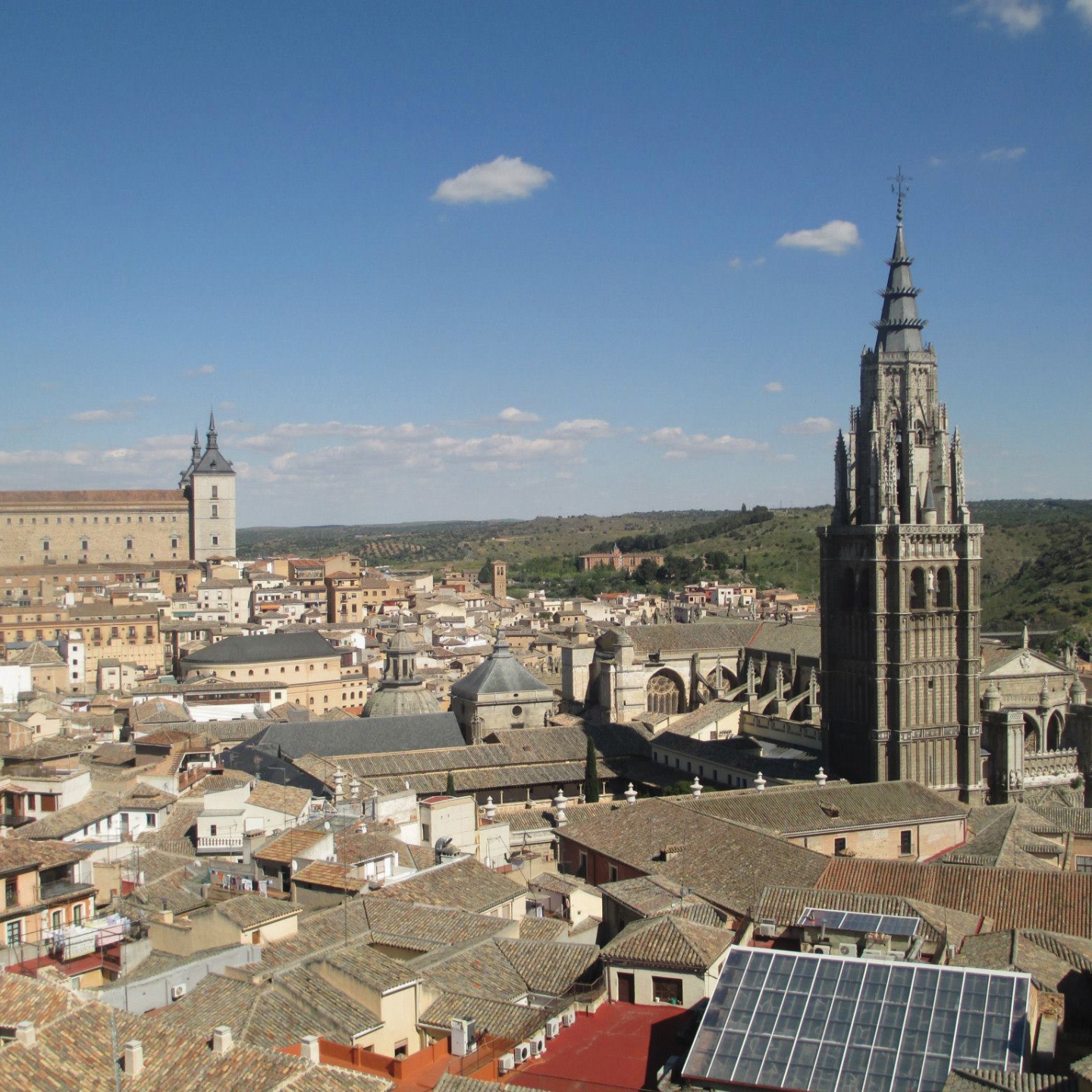 a skyline view of Toledo, Spain