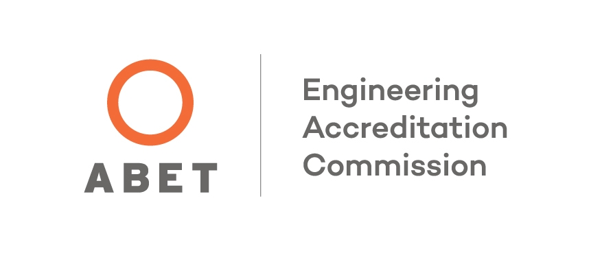 Logo of ABET Accreditation with text "Engineering Accreditation Commission"