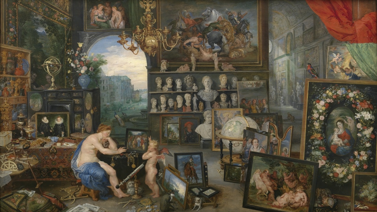 Allegory of Sight, Flemish painting